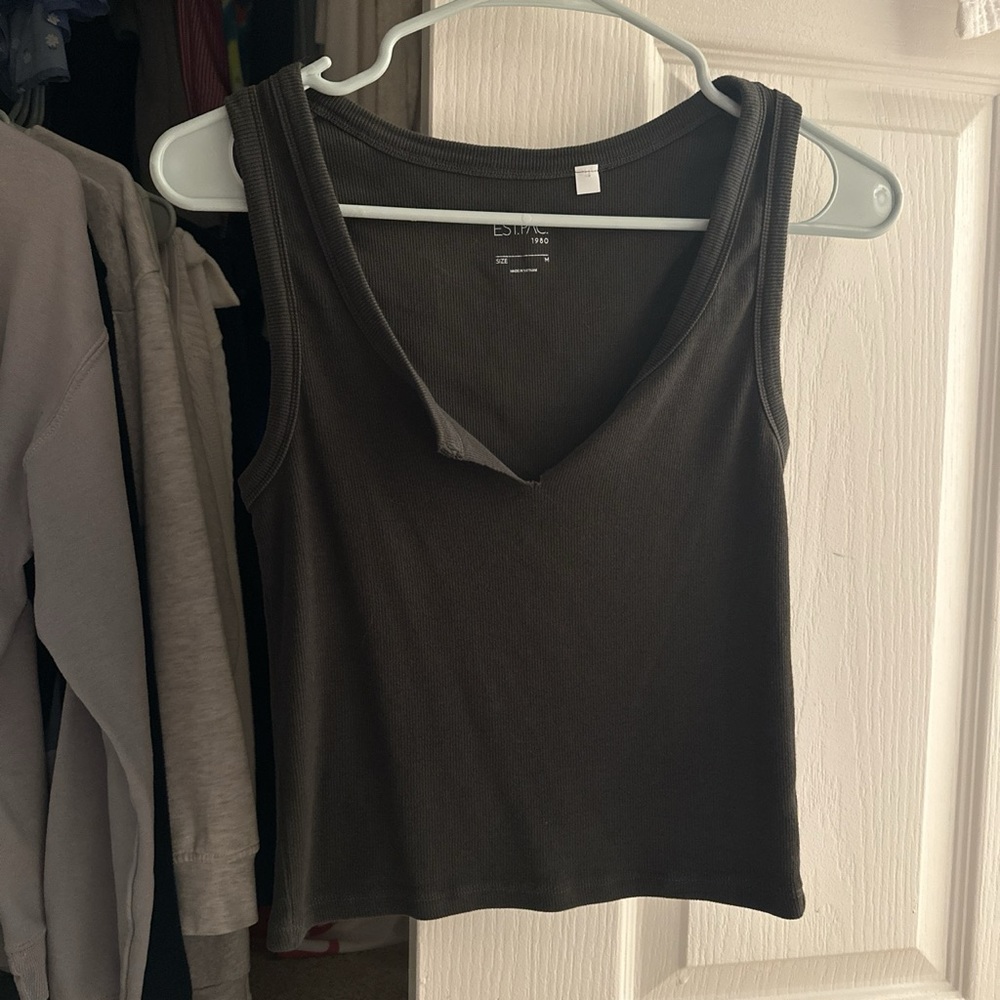 Pac Sun army green tank